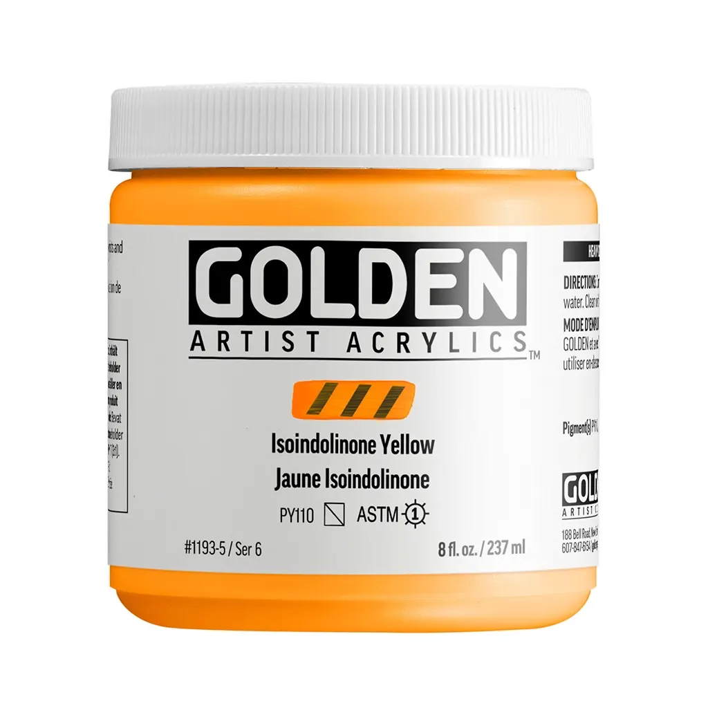 Heavy Body Acrylic Isoindolinone Yellow - Image 3