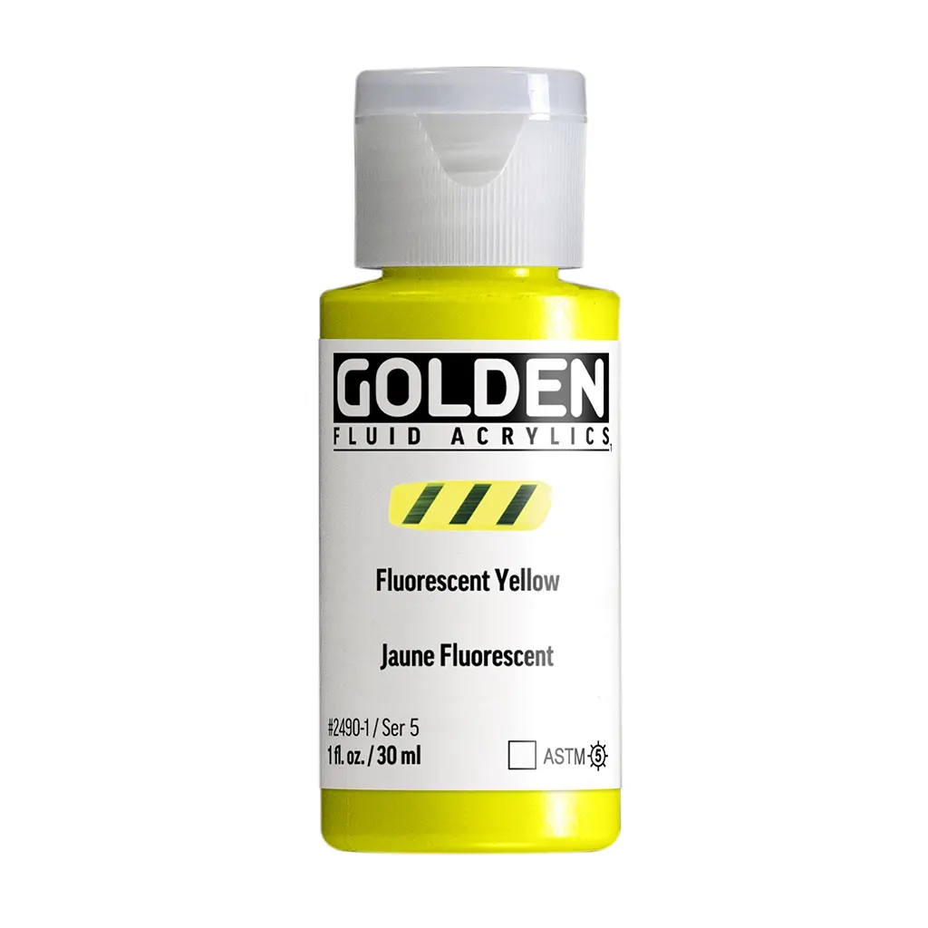 Fluid Acrylic Paints Fluorescent Yellow