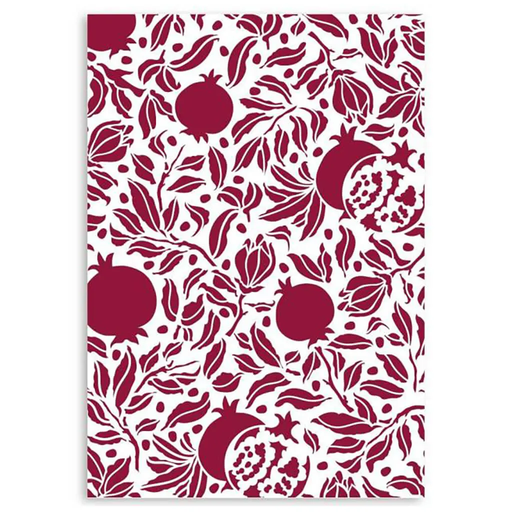 Pomegranad Stencil, 8.27in x 11.69in