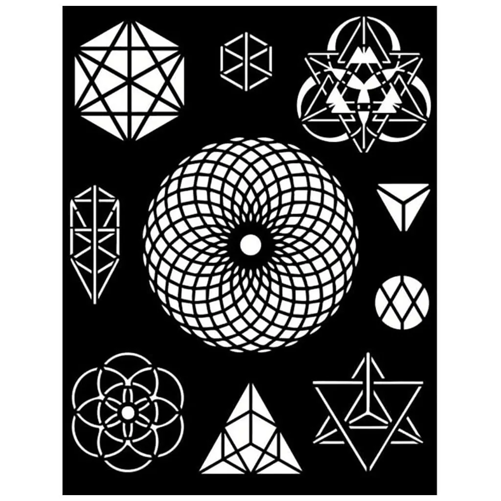 Symbols Cosmos Infinity Stencil, 20cm x 25cm