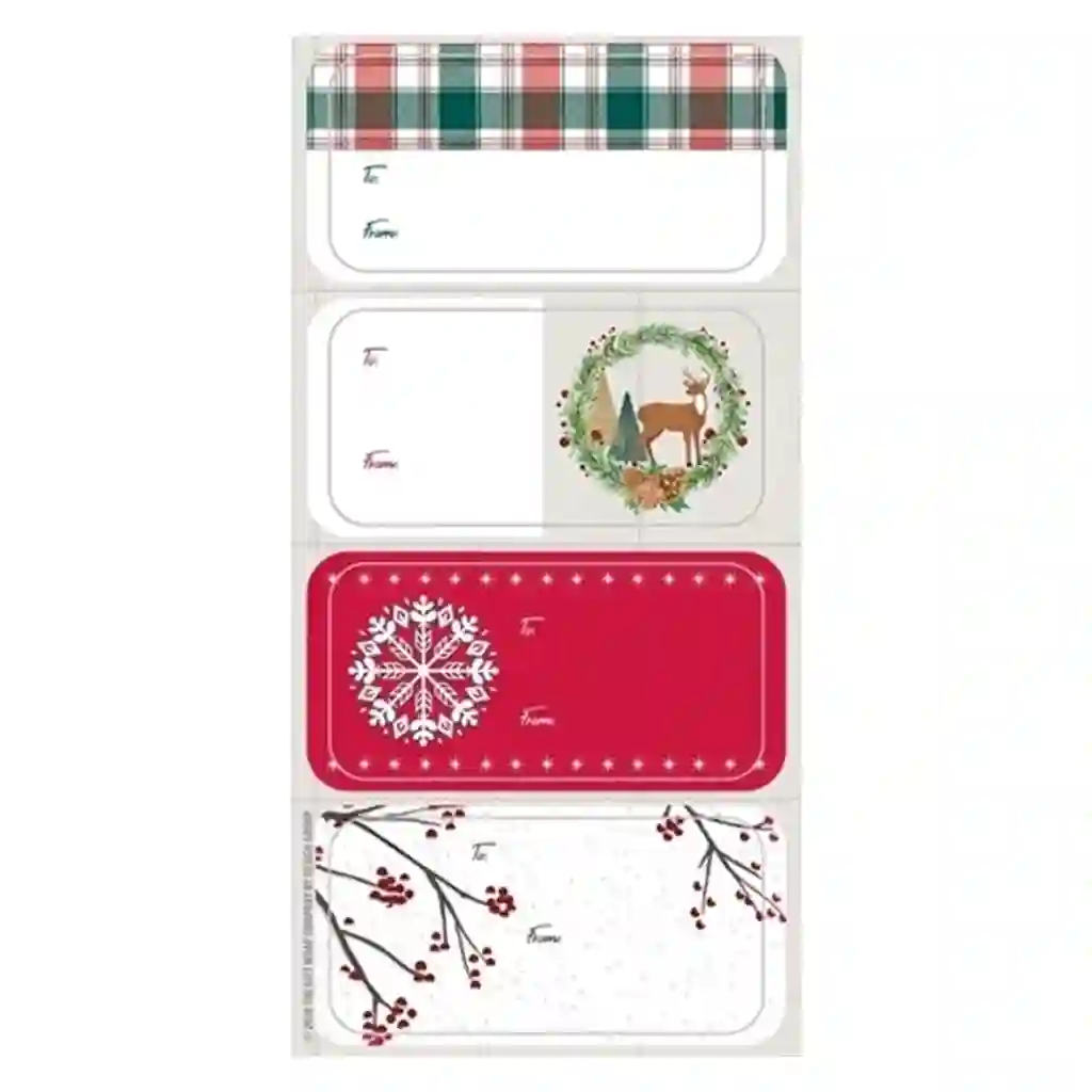 Homestead Greeting Label Pack