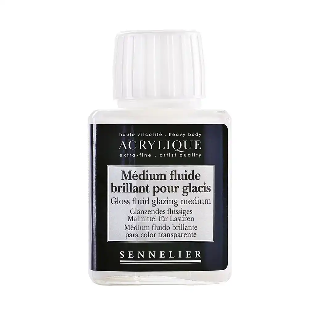 Sennelier Gloss Fluid Glazing Medium Jar - Image 2