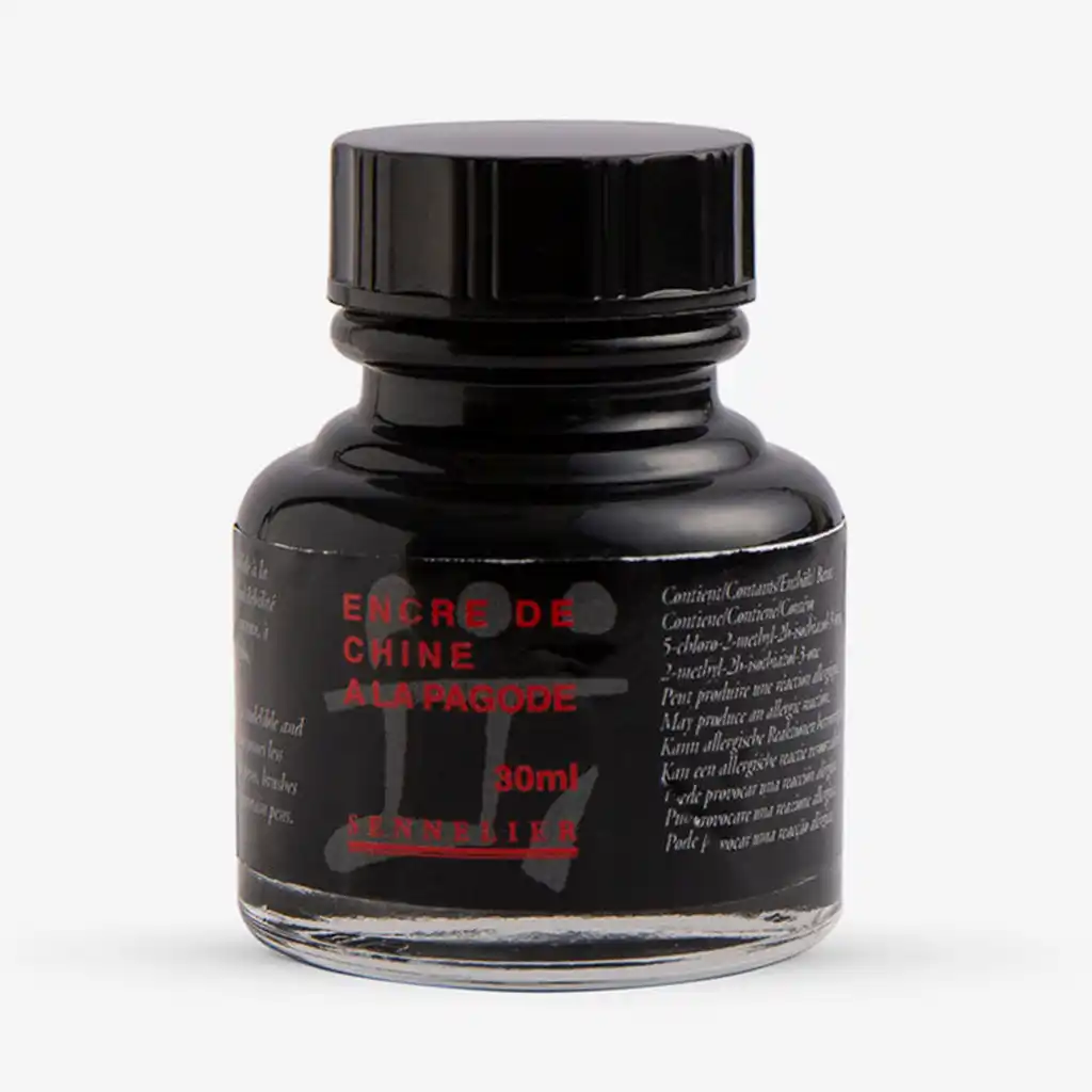 Sennelier Indian Ink Ala Pagode'' Black 30ml - 1 Fl oz