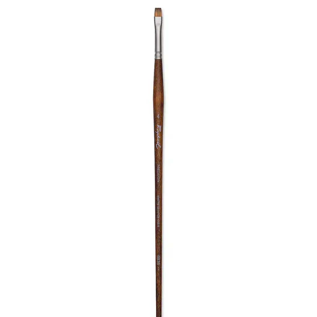 Raphael Precision Acrylic And Oil Short Flat Brush 8938 - Image 3