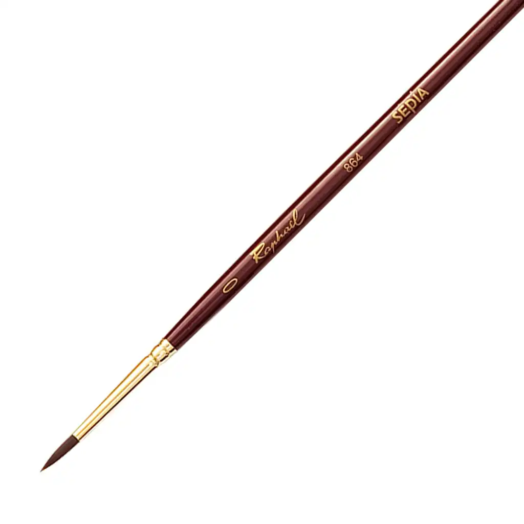 Raphael Sepia Acrylic Round Brush 864
