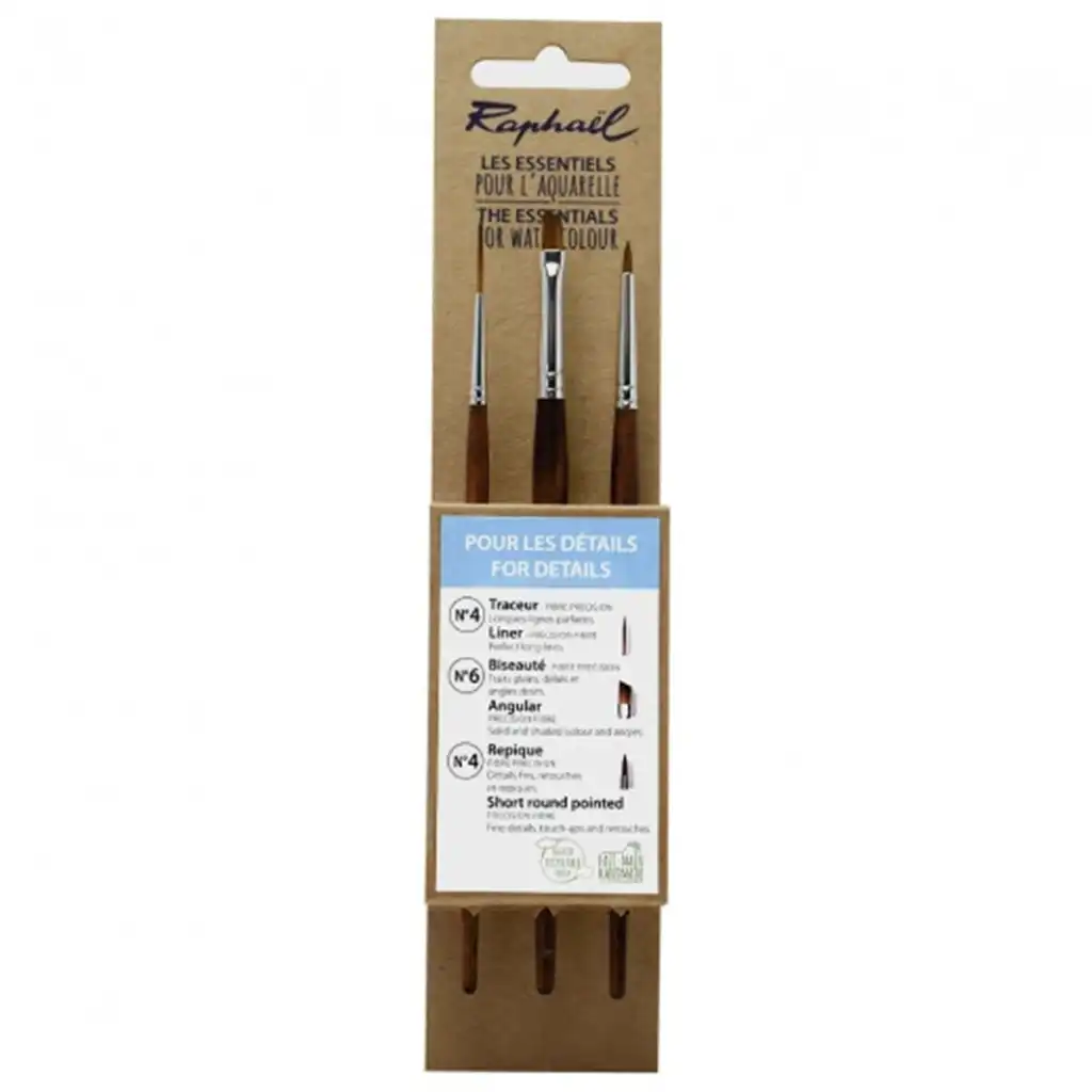 Raphael Watercolor Green Set Brushes