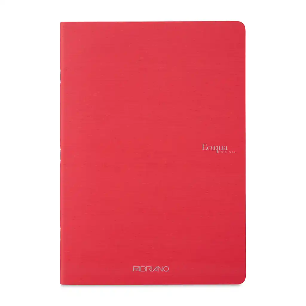 Ecoqua Staple Book, Graph A4 40 Sheets, Red