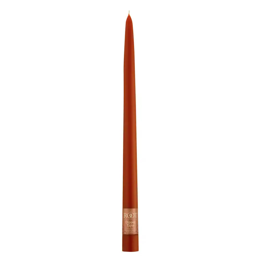 Dipped Taper Candle 9in, Autumn