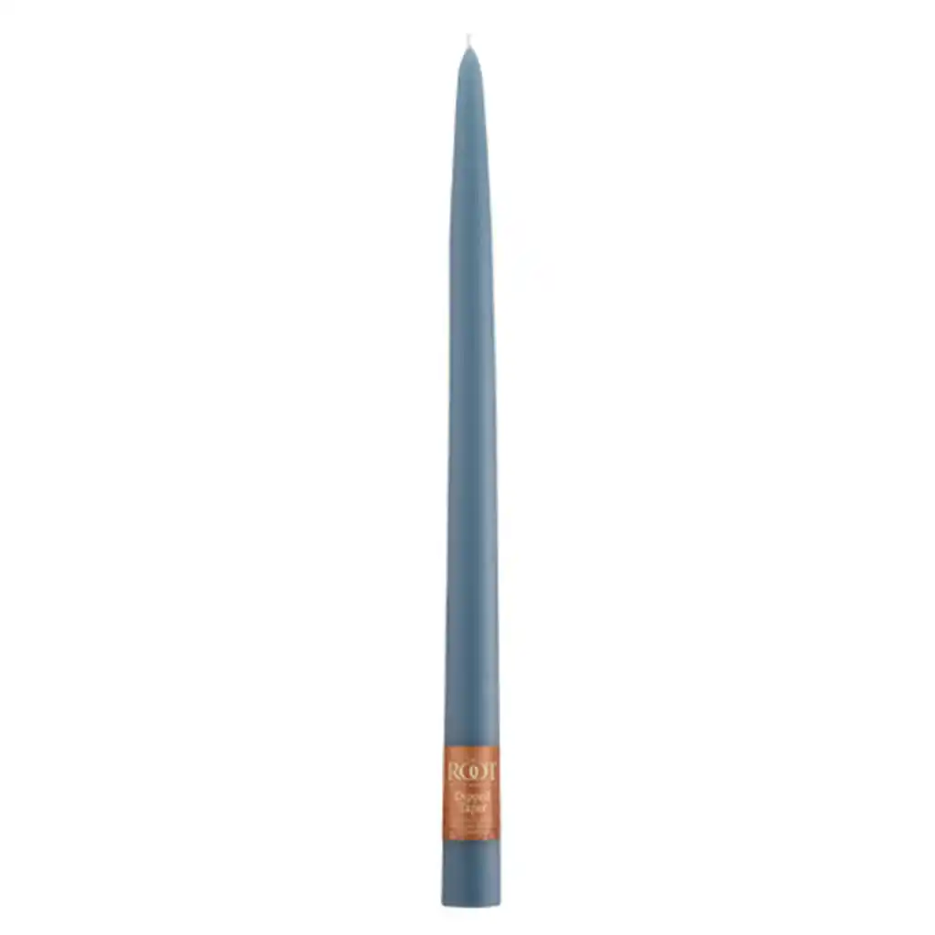 Dipped Taper Candle 12in, Williamsburg Blue