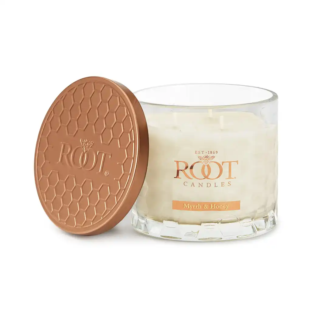 3 Wick Honeycomb Candle 12oz, Myrrh & Honey