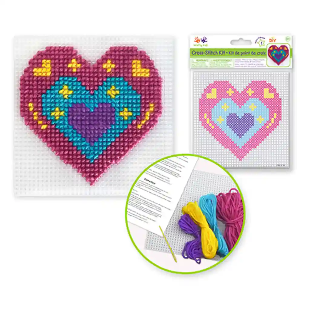 Krafty Kids Kit: Diy Plastic Canvas Cross-Stitch Kit - Image 4