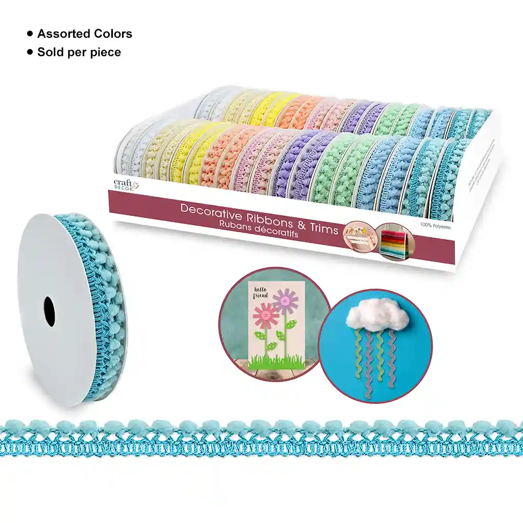 Craft Decor Ribbons/Trims: Adornments 3yd Rolls - Image 4