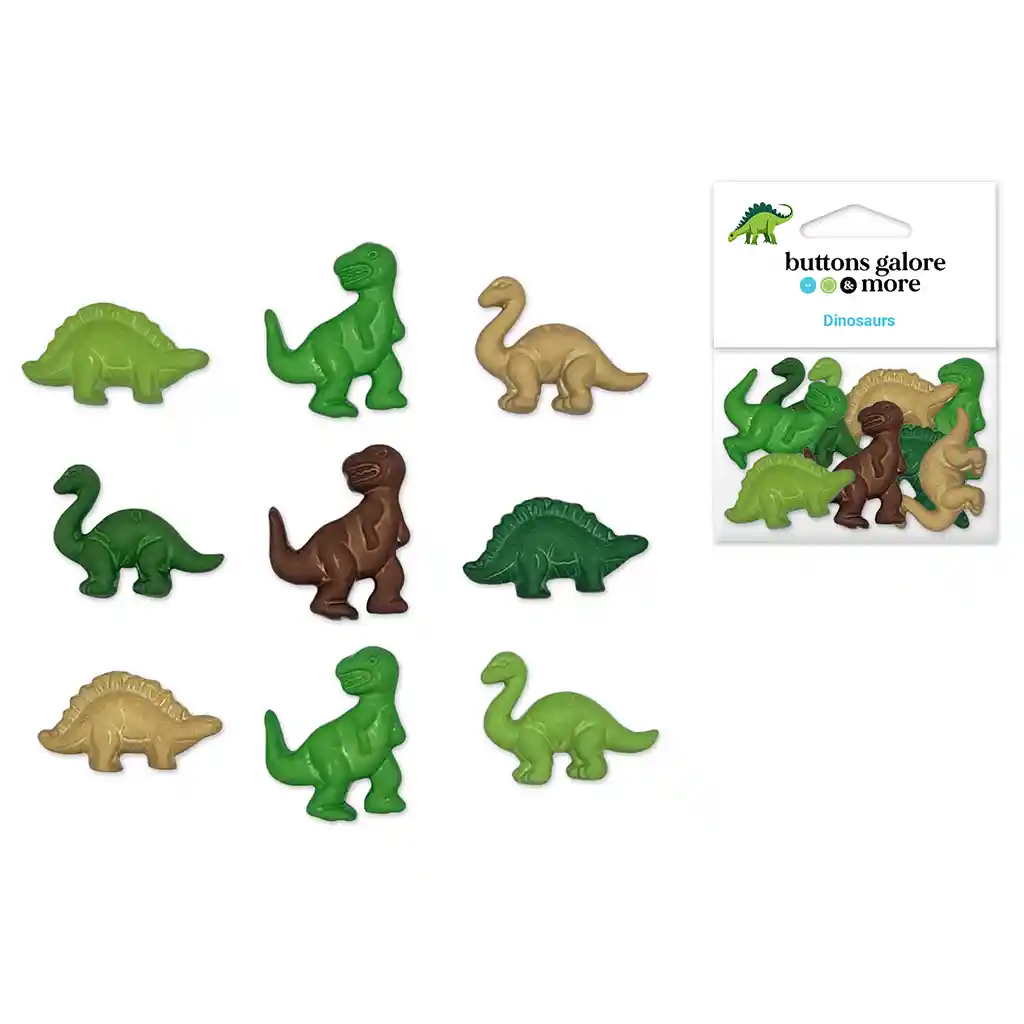 Buttons Galore & More: Craft & Sewing Novelty Buttons 4081 Dinosaurs