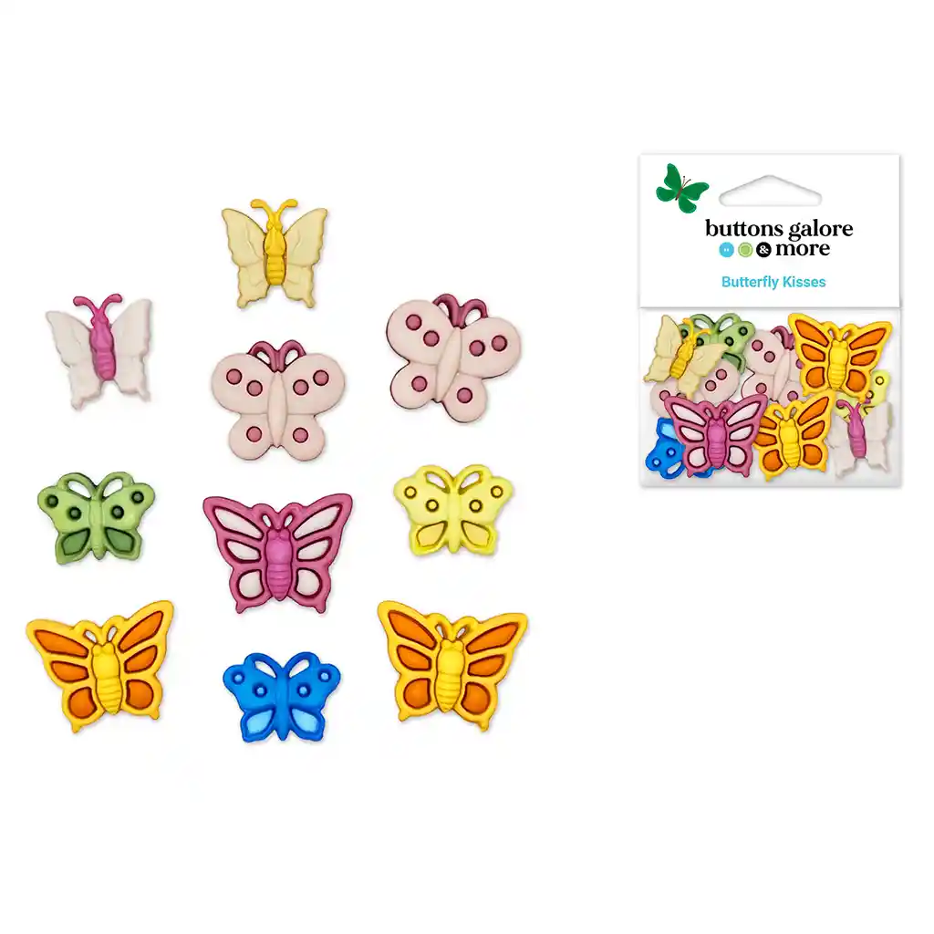 Buttons Galore & More: Craft & Sewing Novelty Buttons  4252 Butterfly Kisses