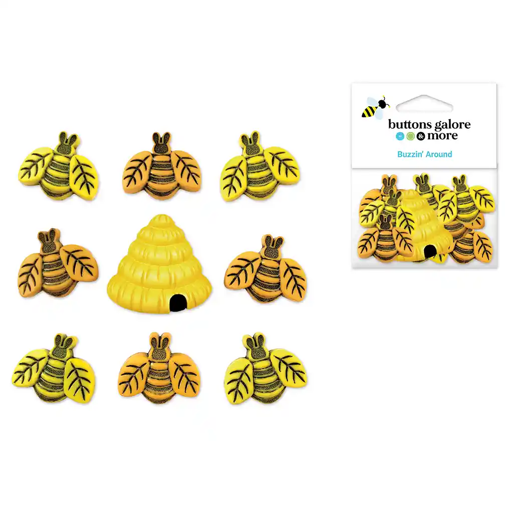 Buttons Galore & More: Craft & Sewing Novelty Buttons 4253 Buzzin' Around