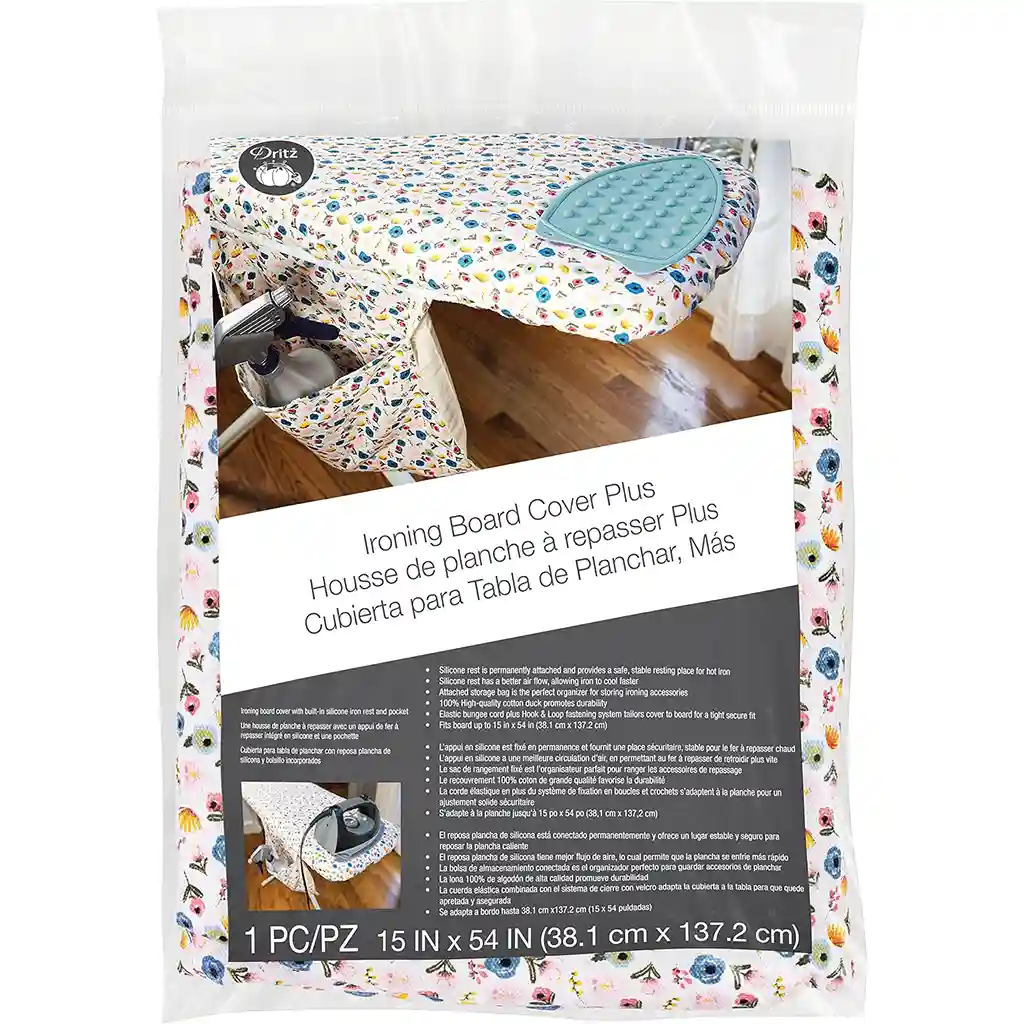 Cover Ironing Board with Pocket & Iron Rest