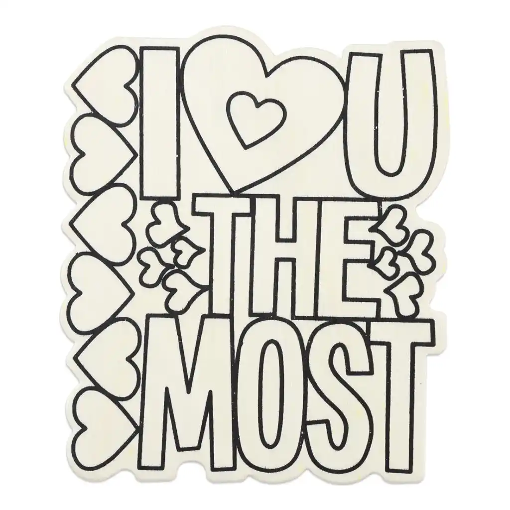 Mdf Shape I Heart U