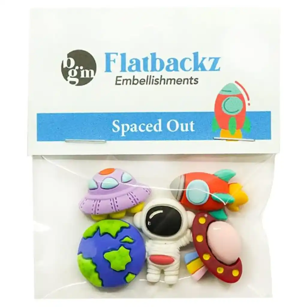 Embellishment Flat Back, Spaced Out