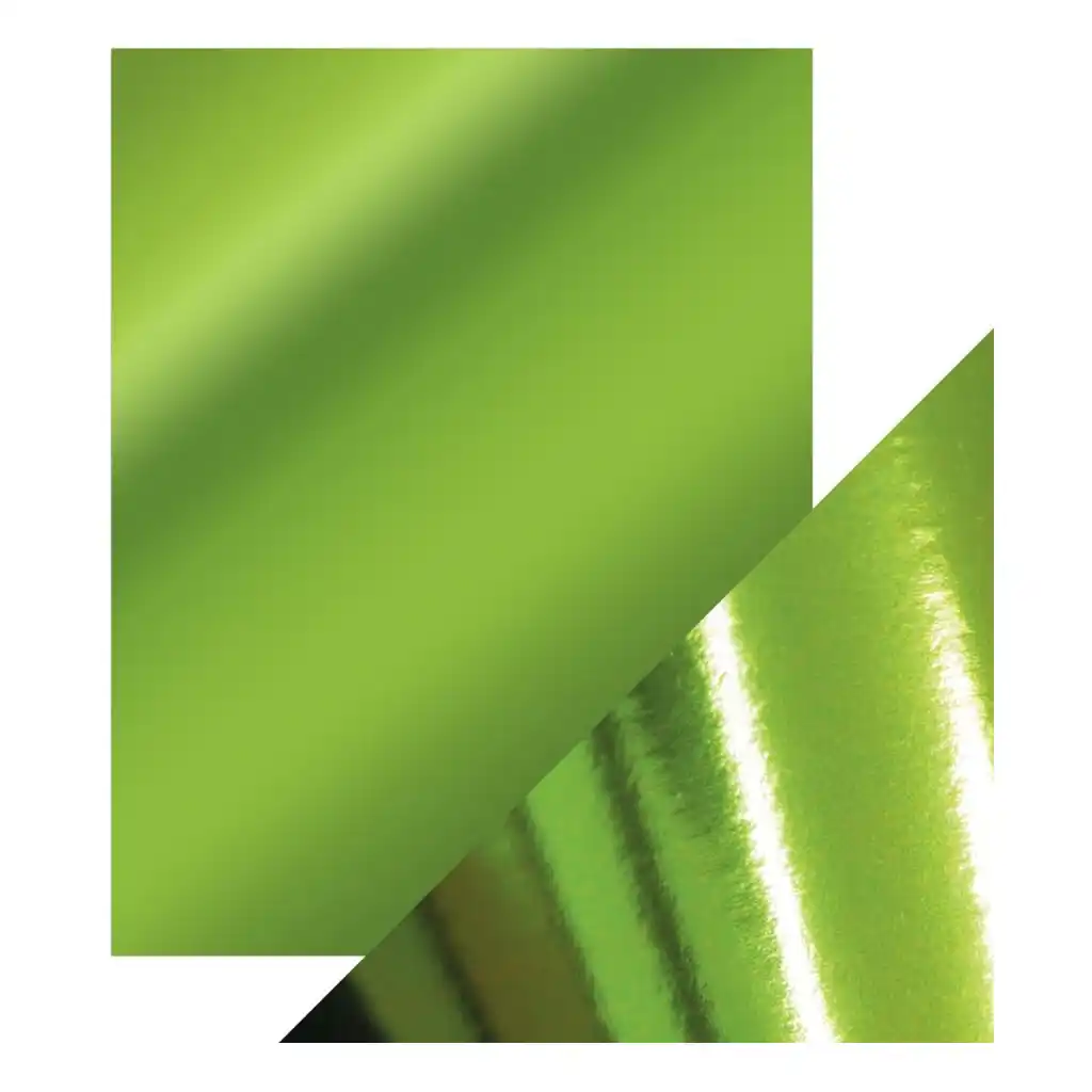 Craft Perfect Mirror Cardstock 8.5in x 11in, 5/Pkg, Emerald Green