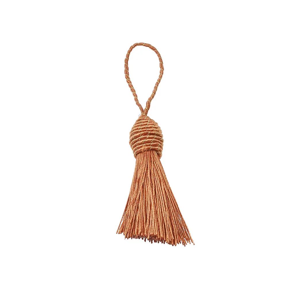Tassels 4cm 4pc, Brown - Image 2