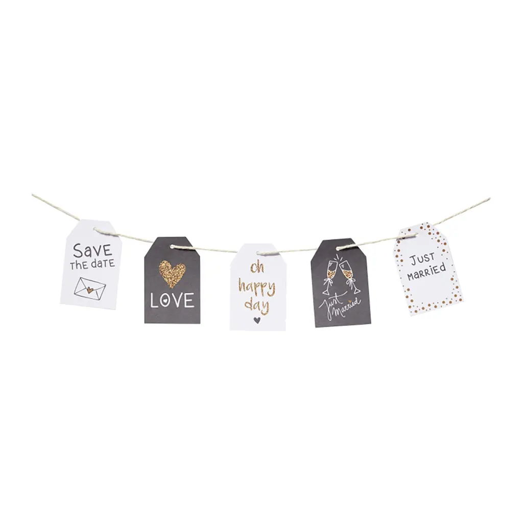 Gift Tag Wedding I, 10pcs, Assorted