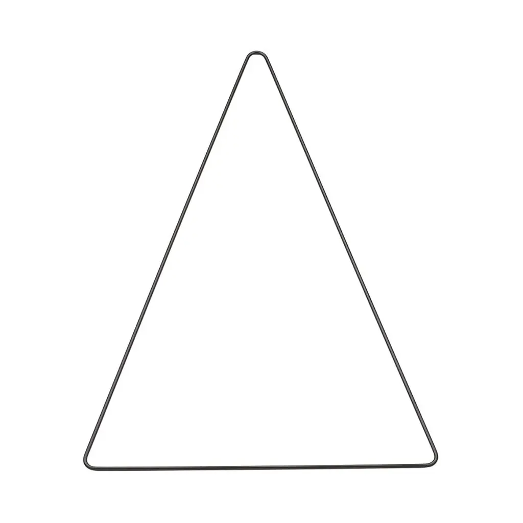 Metallic Triangle 25 x 40cm, Black