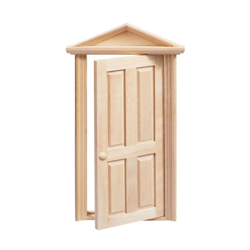 Wooden door VIII, 18 x 10.5 x 2cm, nature