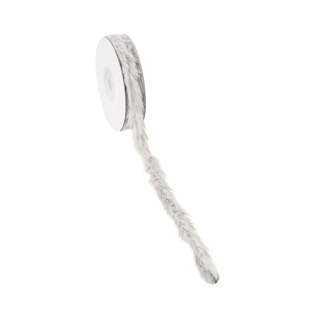 Fur Ribbon 3mm, Light Grey