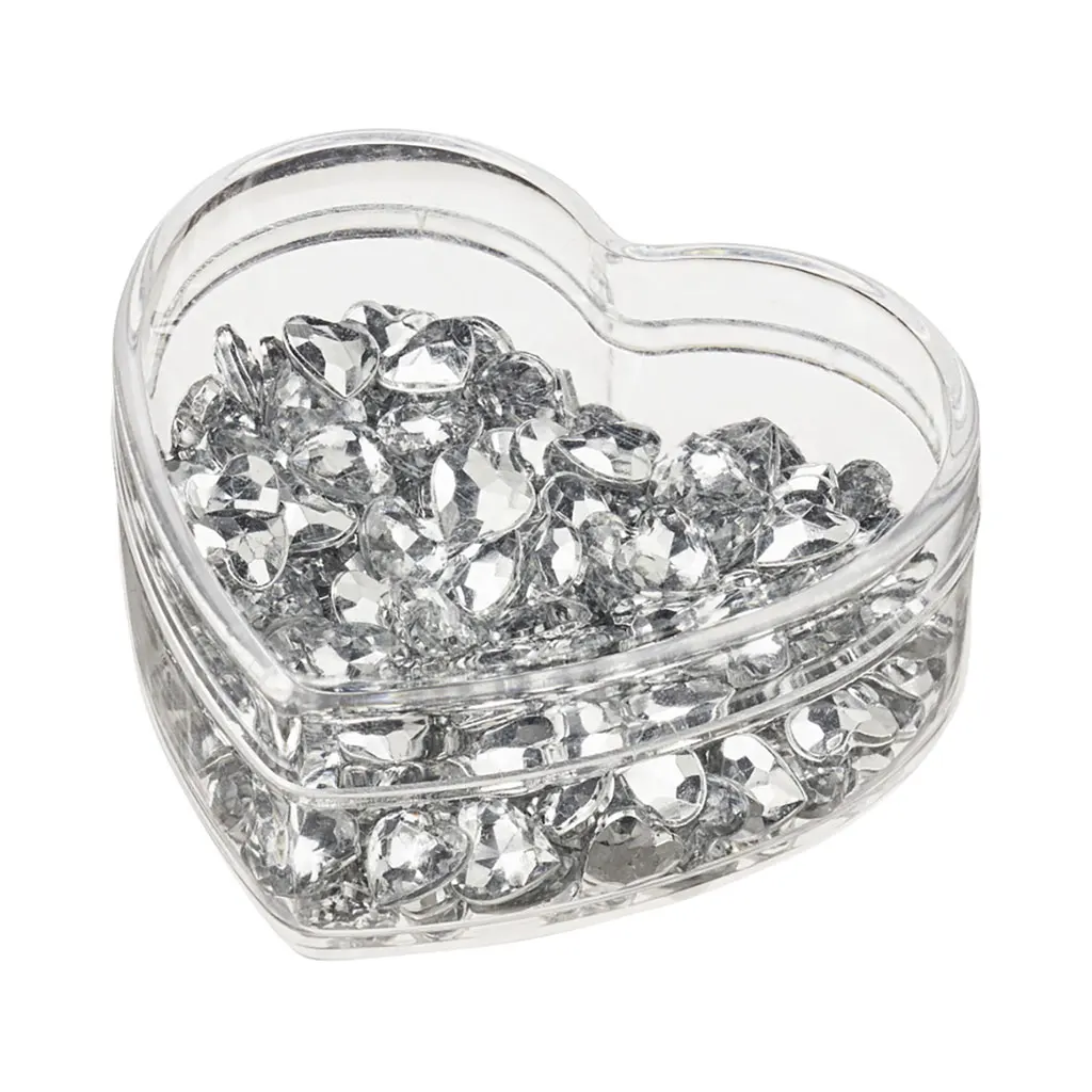 Diamonds to Disperse, Heart, 8mm, Box with 160pcs