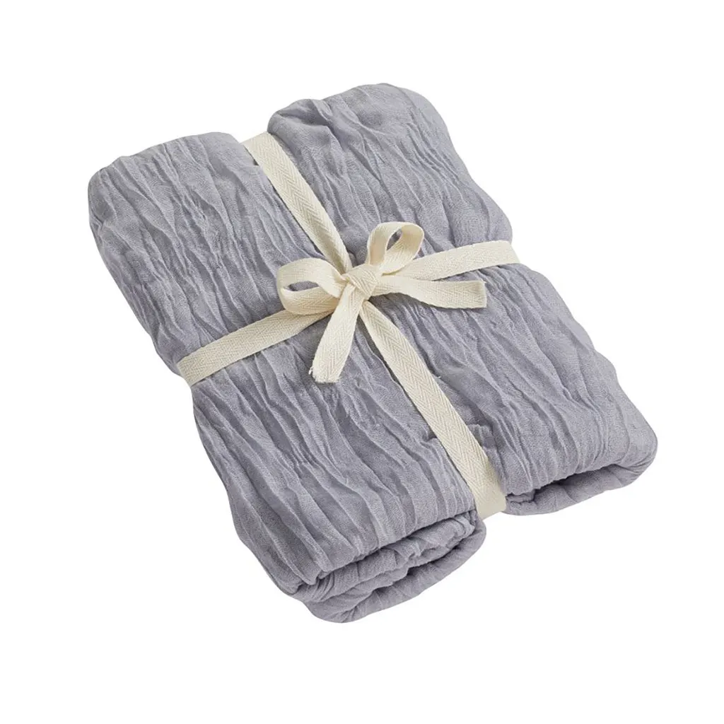 Muslin Fabric, 90 x 300cm, Light Grey, Polyester