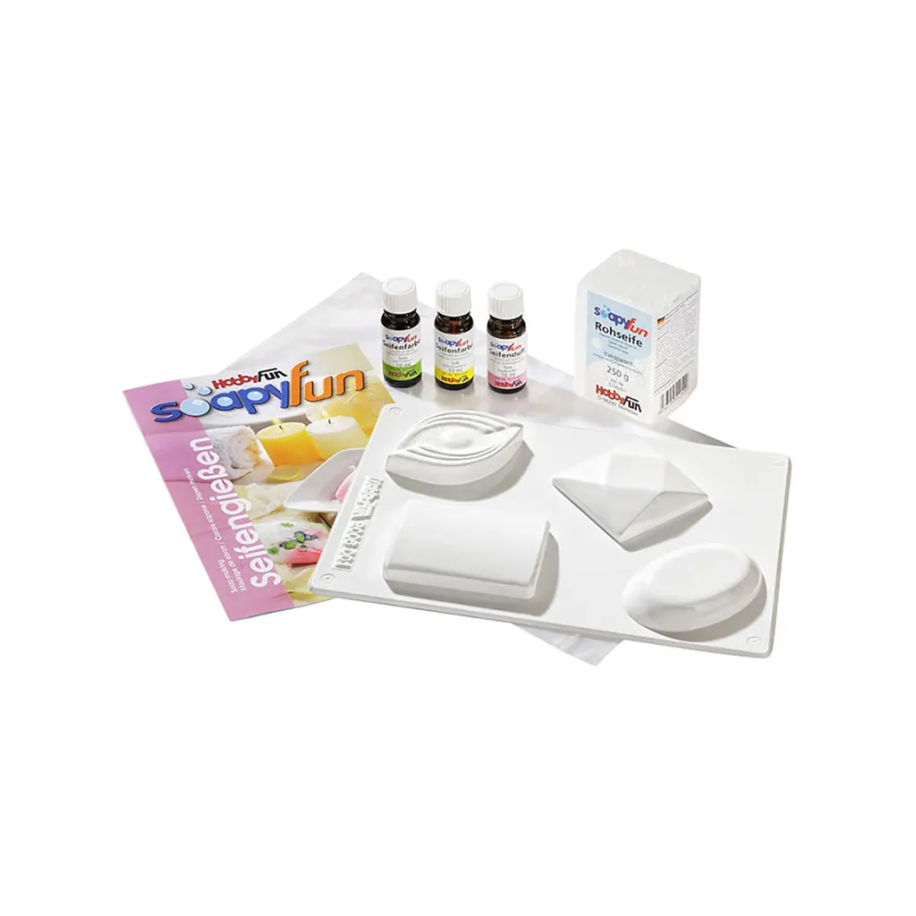 Soapyfun Soap Casting Set with Mould 2006 001, 3 Colours