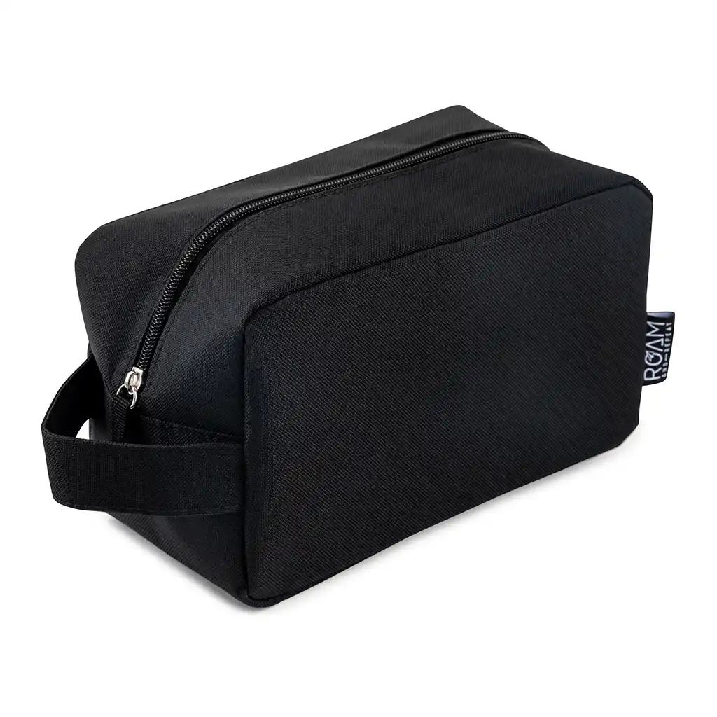Heathered Toiletry Bag, Black