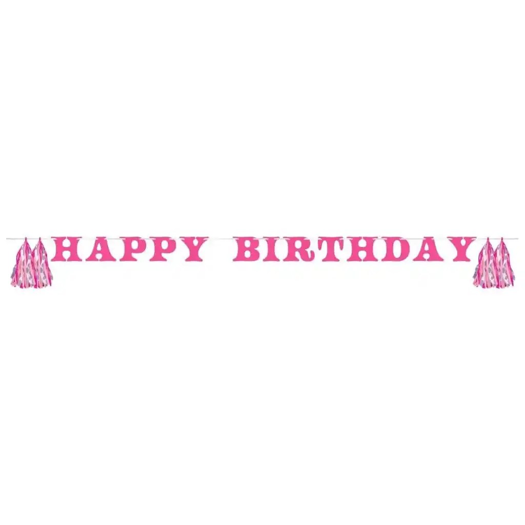 Boots And Bows Banner with Tassels