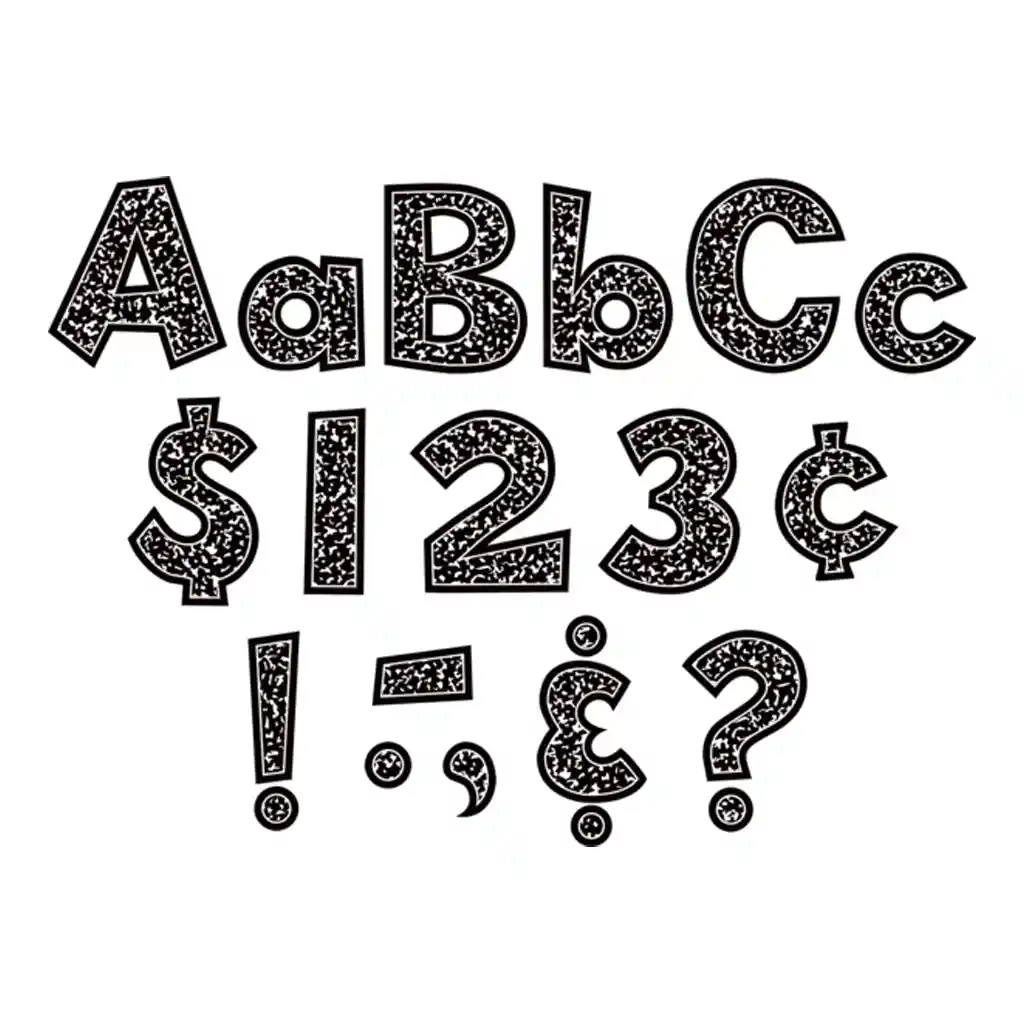 Composition 4in Fun Font Letters Combo Pack