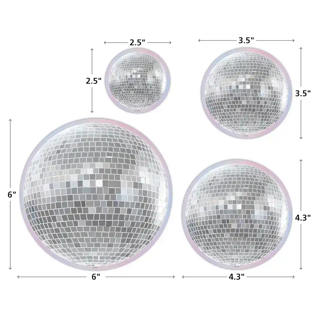 Disco Balls Accents Assorted Sizes