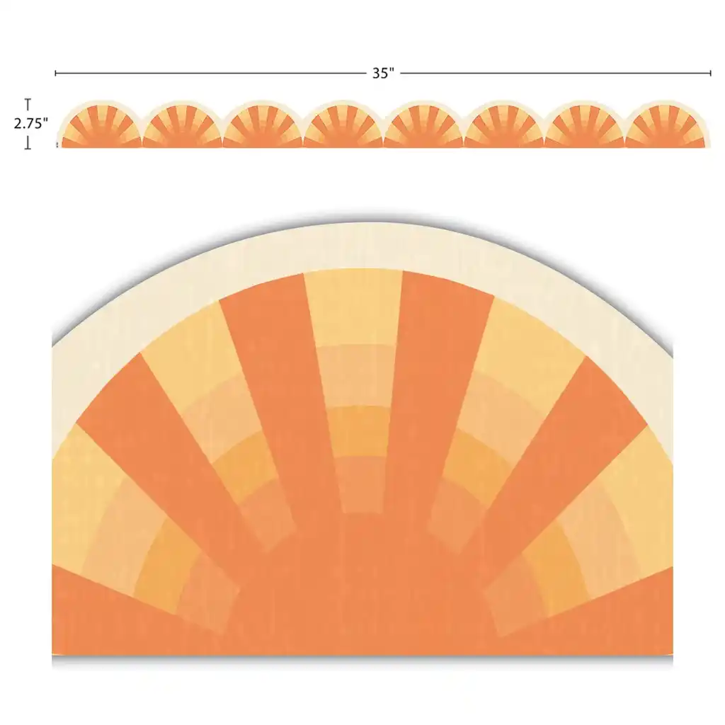 Moving Mountains Road Trip Sunshine Die-Cut Border Trim