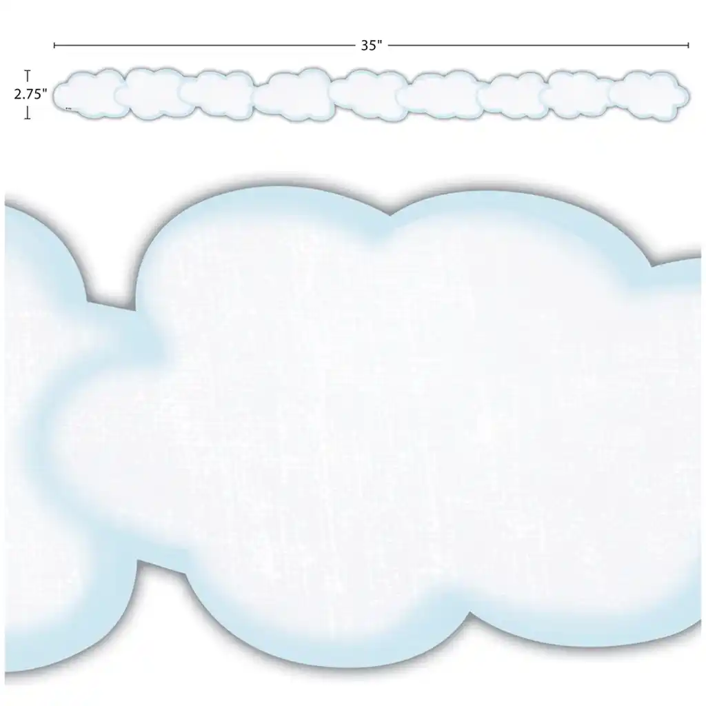 Clouds Die-Cut Border Trim