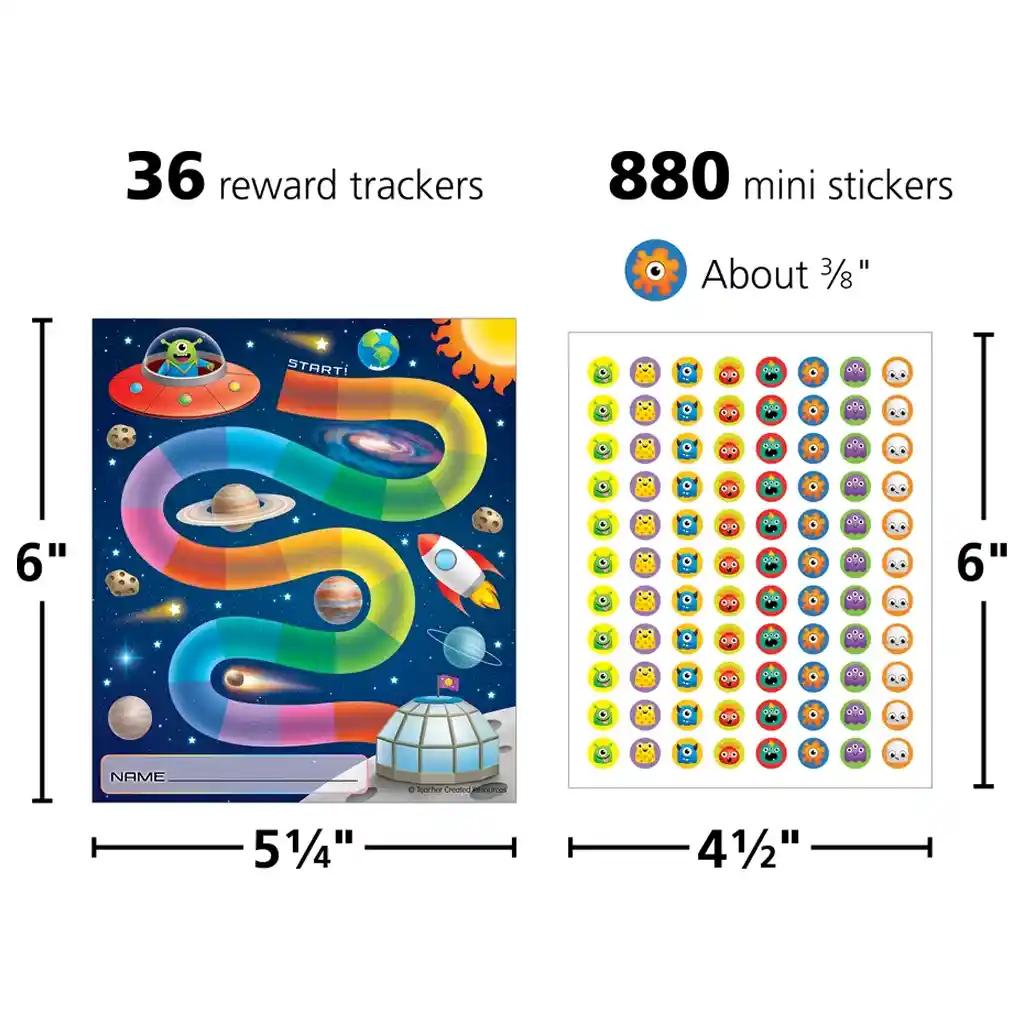 Out of This World Reward Trackers with Stickers