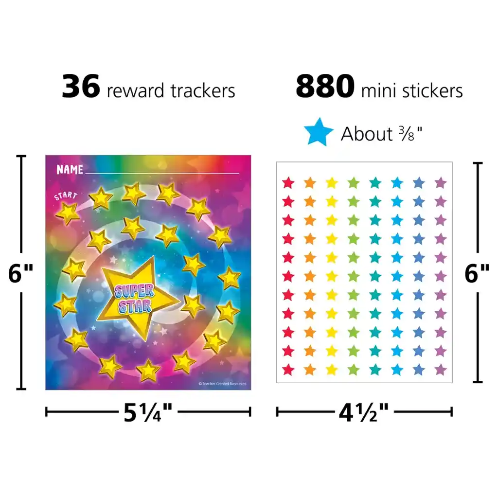 Super Star Reward Trackers with Stickers