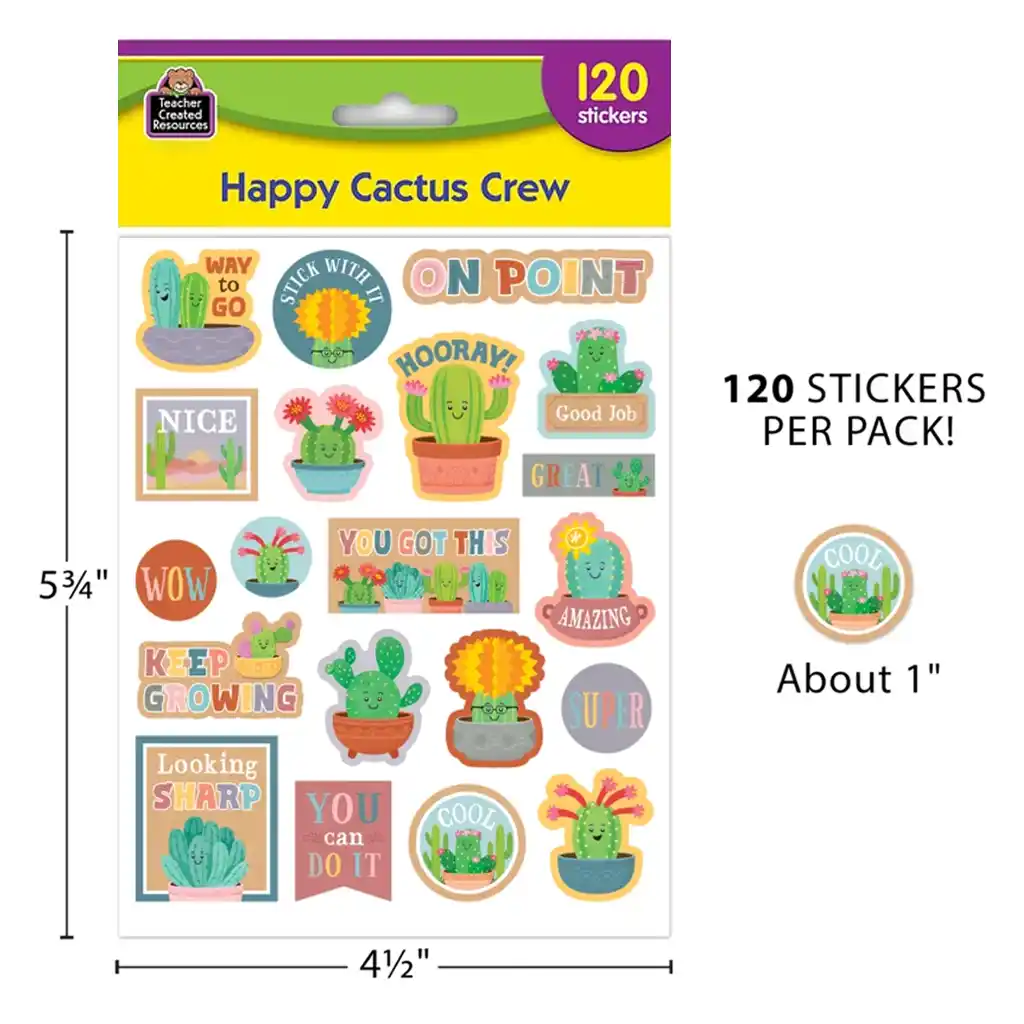 Happy Cactus Crew Stickers