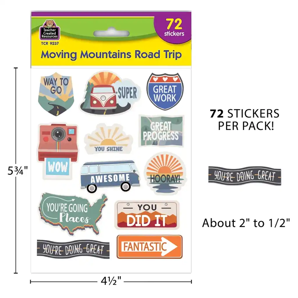 Moving Mountains Road Trip Stickers