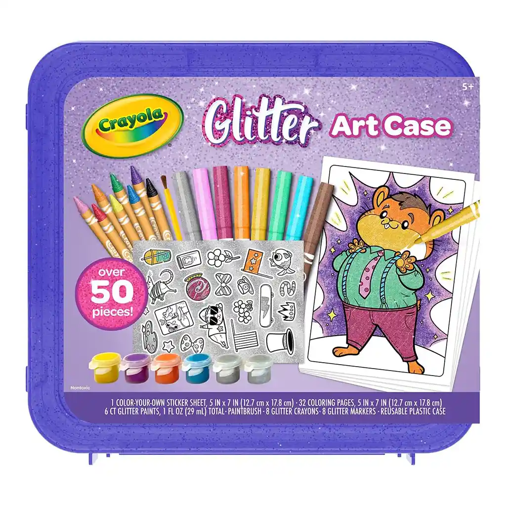 Crayola Glitter Art Kit, 50+Pcs