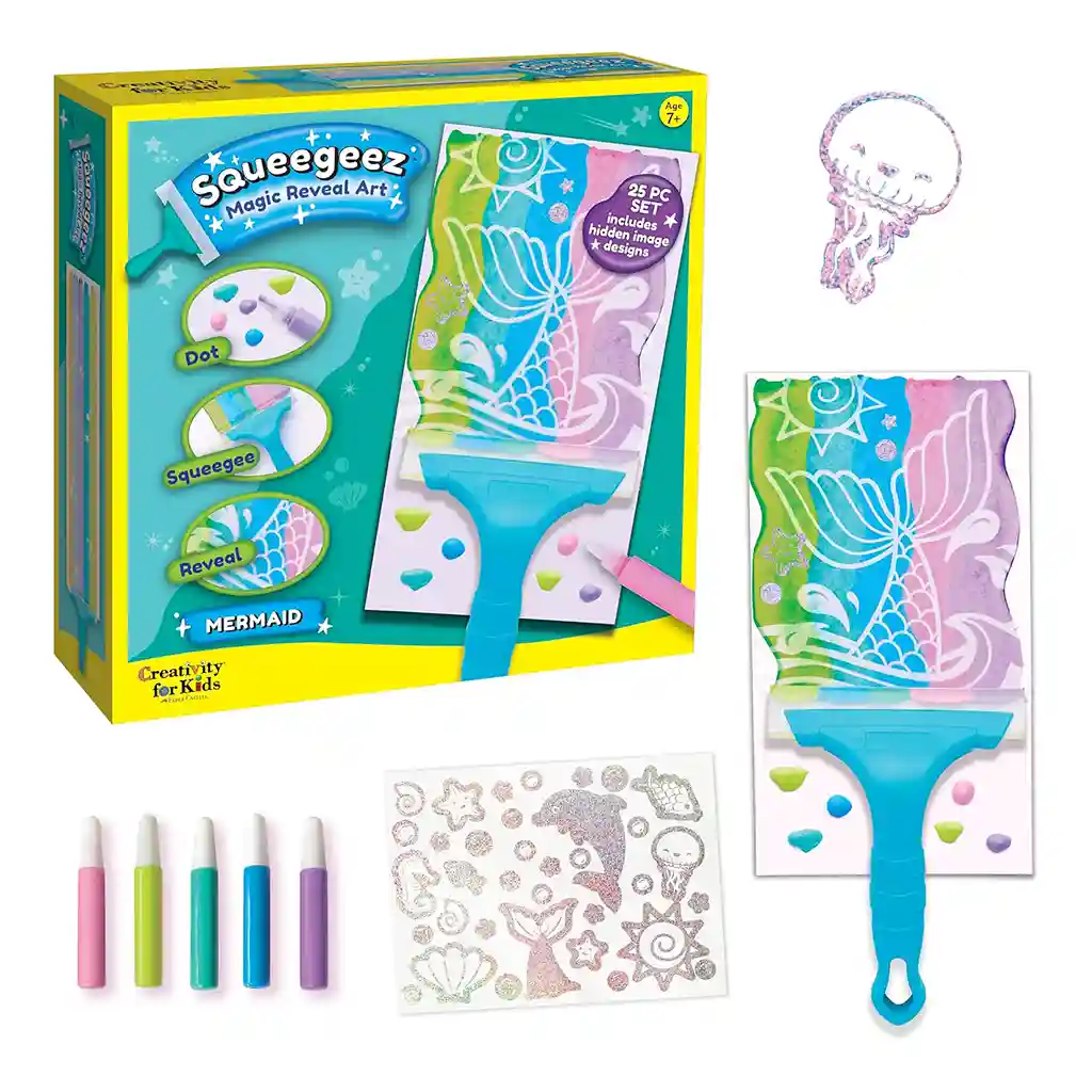 Faber-Castell Squeegeez Magic Reveal Art Mermaid