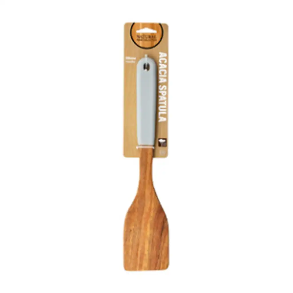 Bh Acacia Spatula Silicone Handle, 12in