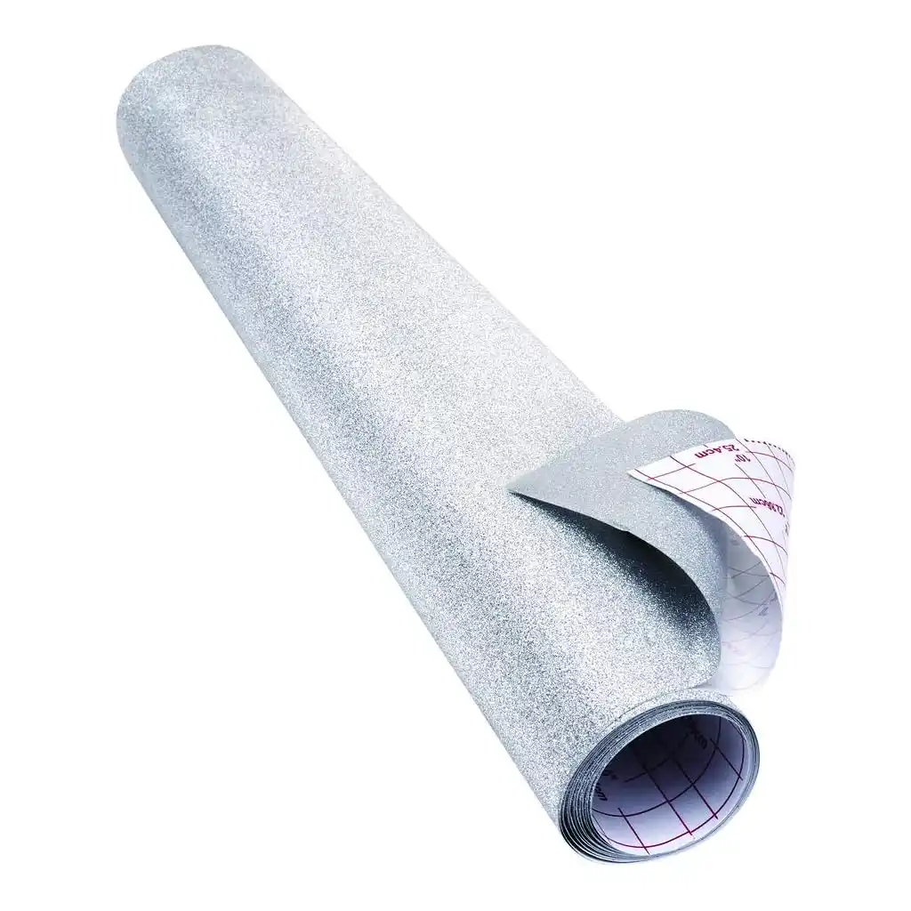 Glitter FX Silver Adhesive Liner, 18in x 6ft