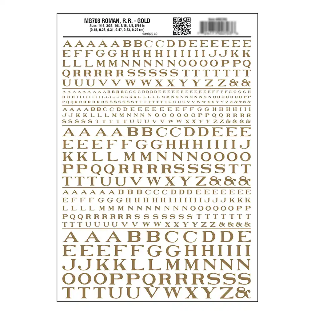 Roman Letter RR Gold Dt
