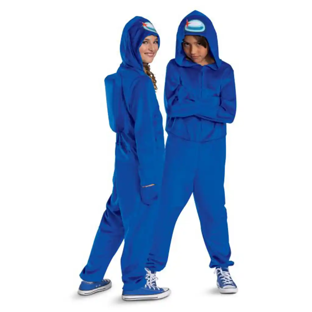 Blue Impostor Hooded Jumpsuit Classic Costume - Image 2