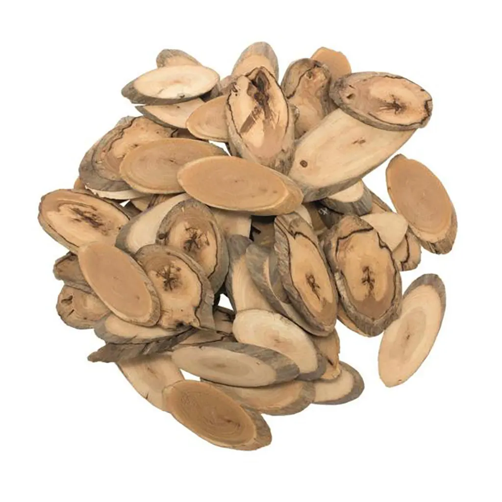 Wooden Discs Oval, 350G Assorted, 5-12cm
