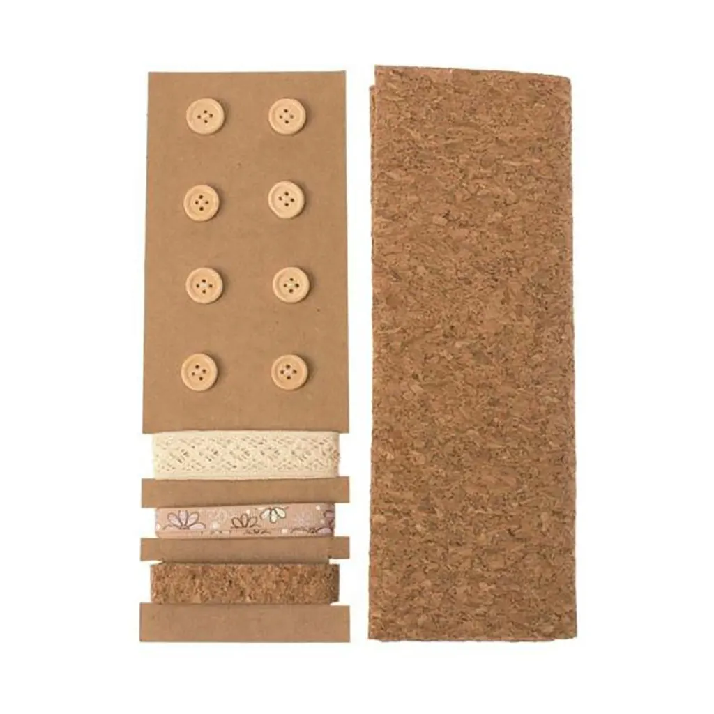 Cork set Lili Rose Nr. 3 45x48cm Ribbons 3x1m 8 Buttons