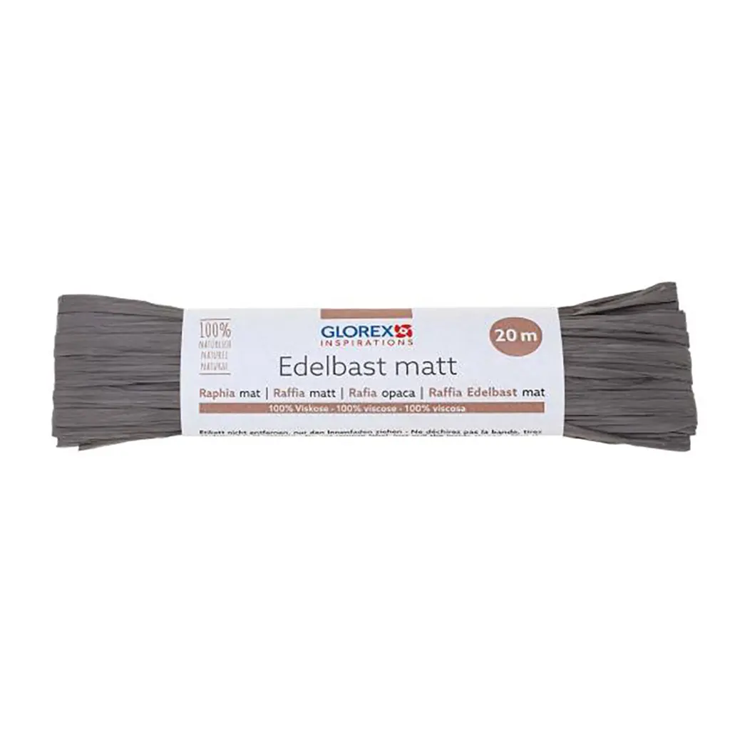 Raffia Matt 20m, Grey